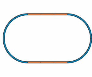 Piko Podloží pro sadu kolejí A (základní ovál) - 55365