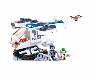 Sluban Policie M38-B0823 Policejní helikoptéra s dronem n...