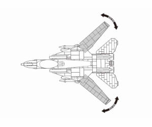 Sluban Model Bricks M38-B0755 Stíhací letoun F-14 Tomcat