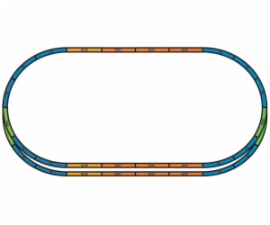 Piko Podloží pro sady kolejí A+E (základní ovál s paralel...