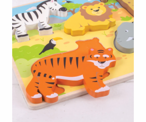 Bigjigs Toys Vkládací puzzle safari