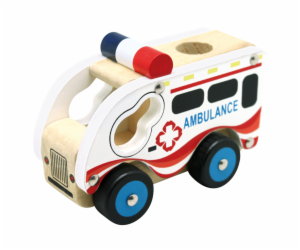 Bino Dřevěné auto ambulance