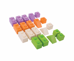 Bigjigs Baby Dřevěné Spojkostky Basic set