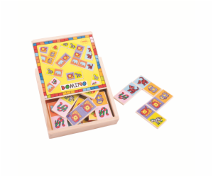 Bigjigs Toys Dřevěné domino se zvířátky