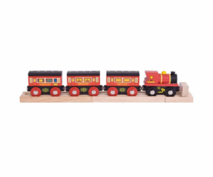 Bigjigs Rail Dálkový vlak + 3 koleje