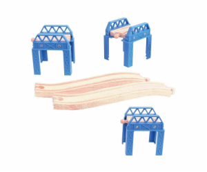 Bigjigs Rail Dřevěné koleje set mostní konstrukce