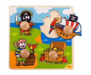 Bigjigs Toys Vkládací puzzle piráti