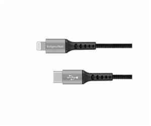 Kabel KRUGER & MATZ KM1267 USB-C/Lightning C94 MFi 1m Black