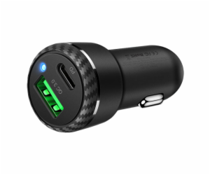 Mcdodo CC-5970 car charger, USB + USB-C 38W (black)