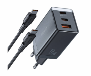 GaN Mcdodo CH-1543 network charger, 2x USB-C, 1x USB, 67W...