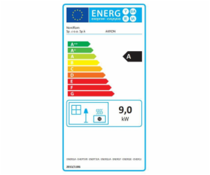 Sporák na tuhá paliva NORDFLAM AKRON PATINE, 9 kW