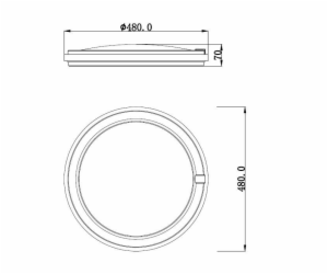 Svítidlo Domoletti GASCONY, stropní, 45 W, LED, B2362-1-R