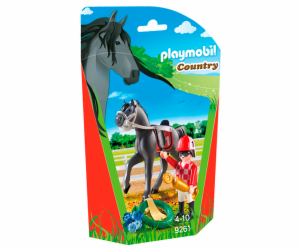 Žokej Playmobil, Jezdecký dvůr, 18 dílků