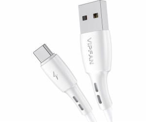 Kabel USB-C VFAN Racing X05, 3A, 2 m (bílý)