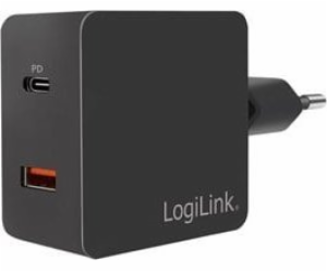 LogiLink nabíječka 1x USB-A 1x USB-C (PA0220)