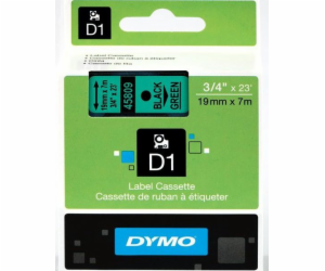 Dymo páska D1 zelená 45809 (S0720890) černý tisk