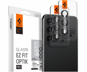 Spigen Glass EZ Fit Optik Pro 2 Pack, černá - Samsung Gal...