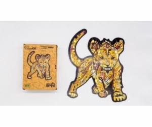 PuzzleOK Ekologické dřevěné puzzle 130 Simba A3