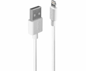 Lindy USB-A USB kabel – 3 m bílý (31328)