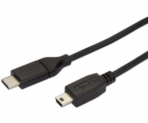 StarTech USB-C - miniUSB USB kabel 2 m černý (USB2CMB2M)