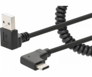 Manhattan USB-A – USB-C USB kabel černý (356220)