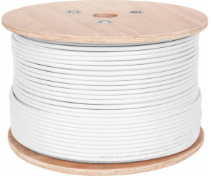 Cabletech F690BV.A koaxiální kabel, bílý, cívka 305m