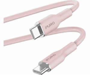 Puro USB-C – USB-C kabel USB-C 1,5 m růžový (PUR670)