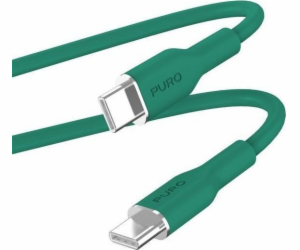 Puro USB-C – USB-C USB kabel 1,5 m zelený (PUR672)