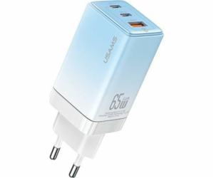 USAMS Charger Lod. síť. 2xUSB-C+1xUSB 65W (pouze hlava) G...