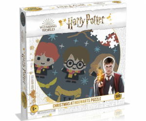 Harry Potter  - Puzzle 500 dílků v ozdobné krabici (Vánoc...