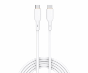 Kabel USB-C na USB-C Aukey CB-SCC102, 100W, 1,8 m (bílý)