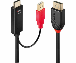 Lindy DisplayPort – kabel HDMI + USB-A 2m černý (41426)