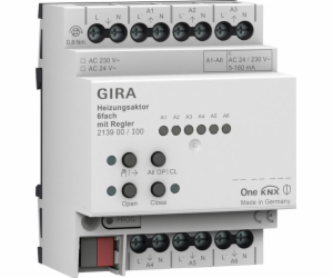 GIRA servopohon topení 6x regulovaný. KNX ONE 213900