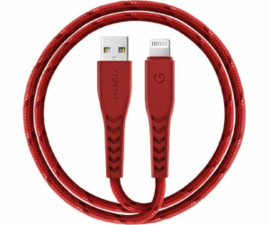 Energea USB-A - Lightning USB kabel 1,5 m červený (CBL-NF...