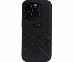 Originální kožený kryt Audi na iPhone 14 Pro 6.1 černo/če...