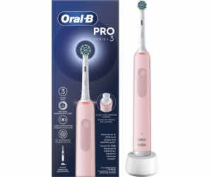 Elektrický zubní kartáček Braun Oral-B PRO3 Pink X-Clean