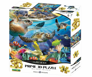 PRIME 3D PUZZLE - Želva 63 dílků