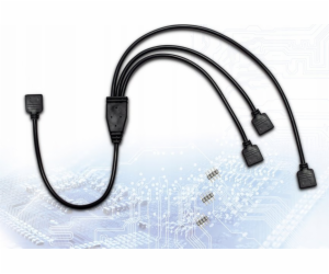 Inter-Tech RGB distributor 3-cestný, Y-kabel