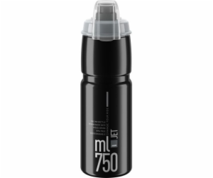 Lahev Elite  Jet Plus 750ml,  černá/šedé logo / bidon