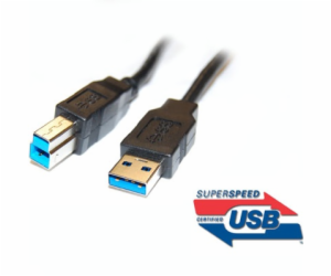 Kabel USB 3.0 Super-speed 5Gbps A-B  9pin 1m