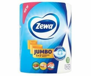 ZEWA Papírové utěrky "Jumbo White", role, 325 útržků