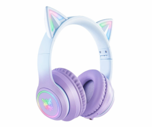 Herní sluchátka B90 RGB Cat Ears Purple