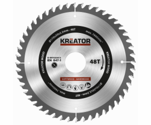 Kreator KRT020413 - Pilový kotouč na dřevo 170mm, 48T