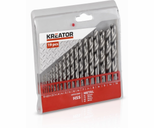 Kreator KRT012003 - 19 ks HSS Vrtáků do kovu 1-10 mm