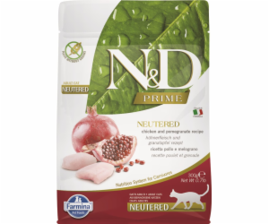 N&D PRIME CAT Neutered Chicken & Pomegranate 300g granule...