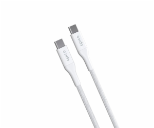 Epico Opletený PD kabel 2m USB-C na USB-C - bílý