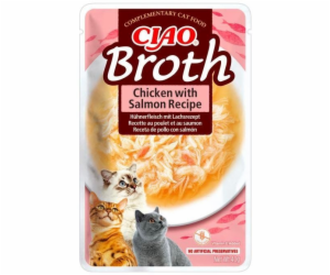 Churu Cat CIAO Broth Chicken with Salmon Recipe 40g