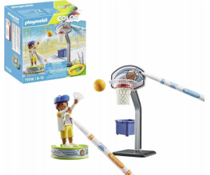 PLAYMOBIL 71516 Barevný basketbalový hráč, stavebnice