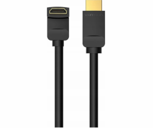 Cable HDMI 2.0 Vention AAQBH 2m, Angled 270°, 4K 60Hz (bl...