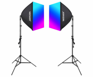 Sada Neewer NK800 dva softboxy + žárovky RGB 24W 2700-650...